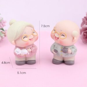 Mô Hình Ông Bà Lão Siêu Dễ Thương, Hàng Đẹp Loại 1 | Dùng Trang Trí Tiểu Cảnh, Quà Tặng, Trang Trí Bàn Làm Việc