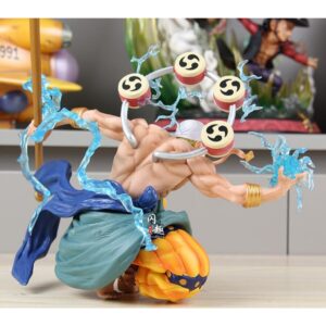 Mô Hình One Piece Chúa Trời Enel Tư Thế Ngồi Có 3 Đầu Thay Thế