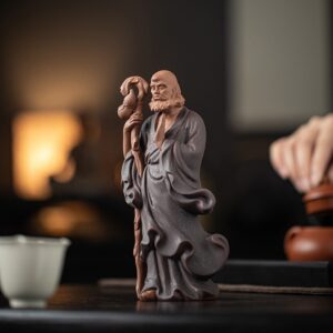 Tượng Đạt Ma Sư Tổ 19cm Bằng Gốm Sứ - Decor Phong Thủy An Yên