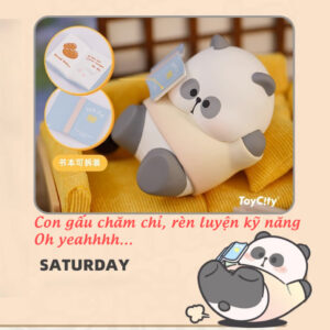 Set 6 Mô Hình Gấu Trúc Panda Cute - Blindbox ToyCity MR.PA Working Week