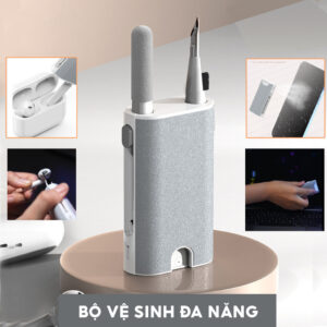 Bộ Dụng Cụ Vệ Sinh Laptop - Máy tính - Bàn Phím - Tai Nghe Airpod Đa Năng 8 in 1 Kèm Dụng Cụ Tháo Bàn Phím