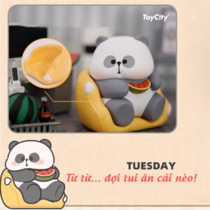 Set 6 Mô Hình Gấu Trúc Panda Cute - Blindbox ToyCity MR.PA Working Week