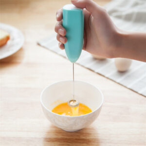 Máy Đánh Trứng, Đánh Bọt Cà Phê Tạo Crema Thơm Ngon, Cầm Tay Mini, Dùng Pin 2A