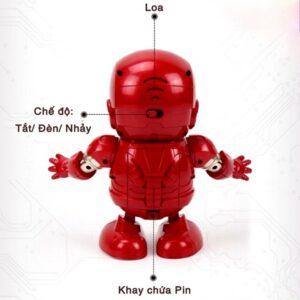Mô Hình Iron Man Nhảy Múa Lắc Lư Theo Nhạc, Mở Được Mặt Nạ, Đồ Chơi Mô Hình Hoặc Làm Mô Hình Trang Trí