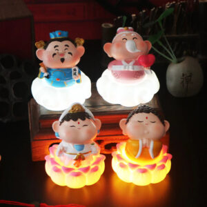 Tượng Phật Chibi Đáng Yêu Mang Lại May Mắn, An Lành Dùng Để Trang Trí Bàn Làm Việc