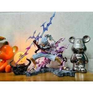 Mô Hình Luffy Gear 5 Thần Mặt Trời Nika Có Đèn LED (Có Đầu Lâu) Cao 23cm - Mô Hình One Piece FullBox