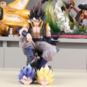 Mô Hình Dragon Ball Gogeta Ngồi Chống Tay Có 3 Đầu Thay Thế
