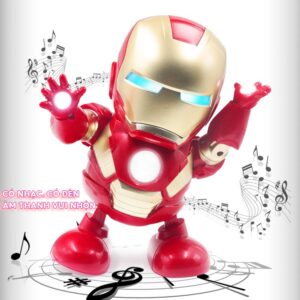 Mô Hình Iron Man Nhảy Múa Lắc Lư Theo Nhạc, Mở Được Mặt Nạ, Đồ Chơi Mô Hình Hoặc Làm Mô Hình Trang Trí
