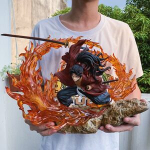 Mô Hình Tsugikuni Yoriichi GK Chiến Đấu Có Led 29cm - Mô Hình Demon Slayer