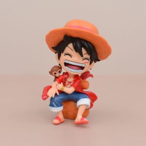 Mô Hình Luffy, Sanji, Zoro Chibi Ngồi Cười Đáng Yêu Fullbox - Mô Hình One Piece