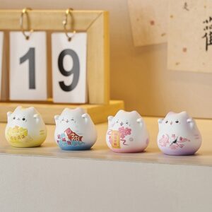 Mèo Thần Tài Mini May Mắn, Dễ Thương, Dùng Để Trang Trí Tiểu Cảnh