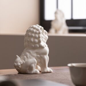 Tượng Sư Tử Bằng Gốm Sứ - Decor Phong Thủy An Yên
