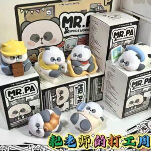 Set 6 Mô Hình Gấu Trúc Panda Cute - Blindbox ToyCity MR.PA Working Week