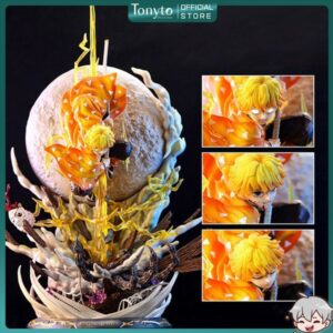 Mô Hình Demon Slayer Zenitsu 51cm Trạng Thái Chiến Đấu Có Led