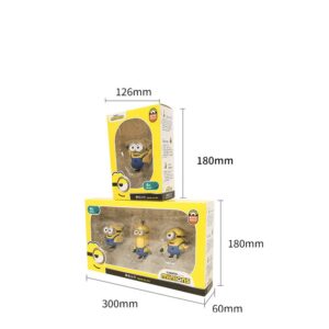 Mô Hình Minions Kẻ Trộm Mặt Trăng Fullbox - Mô Hình Nhân Vật Bob, Kevin, Stuart