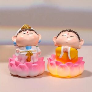 Tượng Phật Chibi Đáng Yêu Mang Lại May Mắn, An Lành Dùng Để Trang Trí Bàn Làm Việc