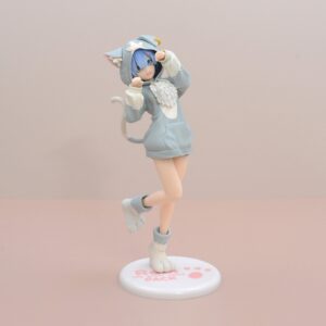 Mô Hình Re:Zero Nhân Vật Rem Ram Mặc Hoodie Anime Nữ Cute 20cm