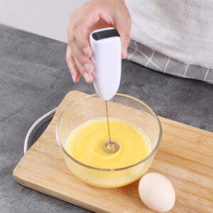 Máy Đánh Trứng, Đánh Bọt Cà Phê Tạo Crema Thơm Ngon, Cầm Tay Mini, Dùng Pin 2A