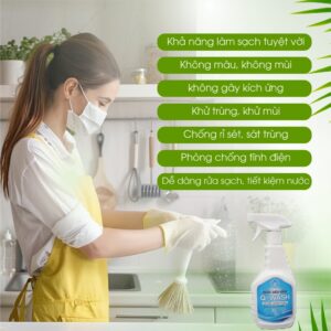 Chai Xịt Siêu Kiềm Tẩy Rửa, Diệt Khuẩn, Khử Mùi Đa Năng 500ml Dùng Vệ Sinh Đồ Dùng Gia Đình, Xe Ô Tô