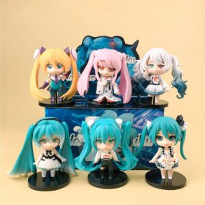 Set 6 Mô Hình Hatsune Miku Kimono Chibi - Mô Hình Anime Nữ Cute
