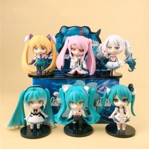 Set 6 Mô Hình Hatsune Miku Kimono Chibi - Mô Hình Anime Nữ Cute