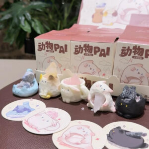 Blindbox Meomeo Pal v2 Cat Crystal Làm Quà Tặng, Trang Trí Bàn Làm Việc