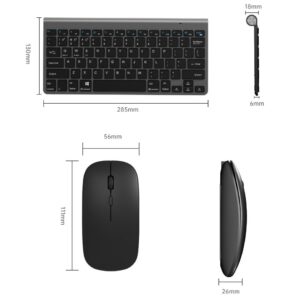 Bộ Bàn Phím Và Chuột Không Dây Bluetooth 2.4G W201-S, Thiế Kế Silent, 78 Phím Dành Cho Laptop, PC, SmartTV, TVBox