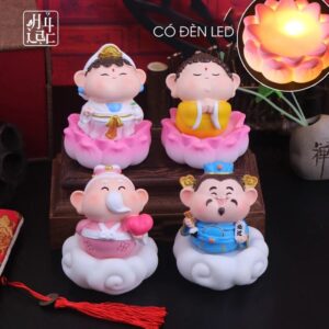 Tượng Phật Chibi Đáng Yêu Mang Lại May Mắn, An Lành Dùng Để Trang Trí Bàn Làm Việc