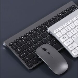 Bộ Bàn Phím Và Chuột Không Dây Bluetooth 2.4G W201-S, Thiế Kế Silent, 78 Phím Dành Cho Laptop, PC, SmartTV, TVBox