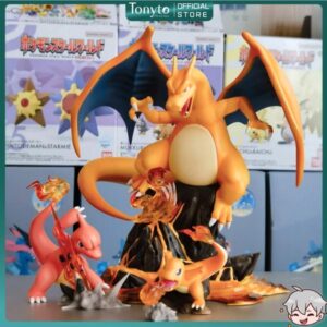 Mô Hình Pokemon Bộ 3 Rồng Lửa Charmander, Charmeleon & Charizard Evolution