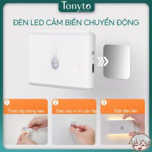 Đèn LED Cảm Biến Chuyển Động Thông Minh Dùng Làm Đèn Ngủ, Đèn Hành Lang