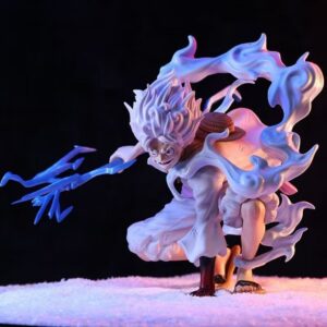 Mô Hình One Piece Luffy Gear 5 Trạng Thái Chiến Đấu Cầm Tia Sét 18cm
