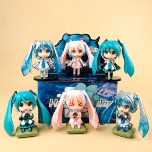 Set 6 Mô Hình Hatsune Miku Kimono Chibi - Mô Hình Anime Nữ Cute