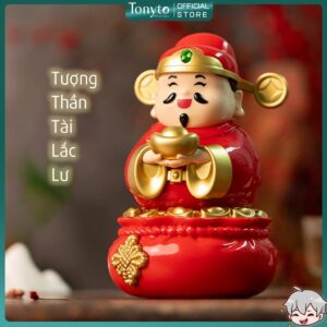 Tượng Thần Tài Lắc Lư Dùng Năng Lượng Mặt Trời Mang Lại May Mắn, Tài Lộc