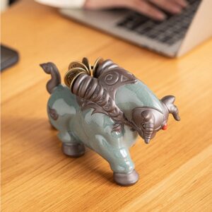 Tượng Trâu Gốm Sứ Mang Lại May Mắn, Tài Lộc