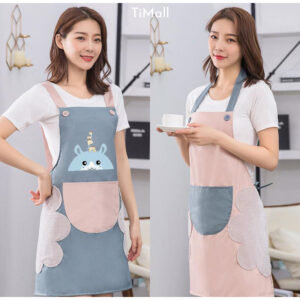 Tạp Dề Nấu Ăn Làm Bếp, Phong Cách Hàn Quốc Tươi Trẻ, Dễ Thương