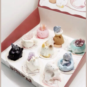 Blindbox Meomeo Pal v2 Cat Crystal Làm Quà Tặng, Trang Trí Bàn Làm Việc