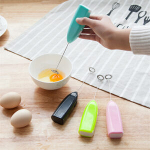 Máy Đánh Trứng, Đánh Bọt Cà Phê Tạo Crema Thơm Ngon, Cầm Tay Mini, Dùng Pin 2A