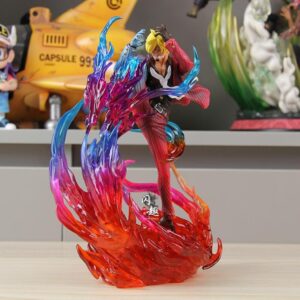 Mô Hình One Piece Sanji Cú Đá Lửa Đế Có Đèn Led 23cm