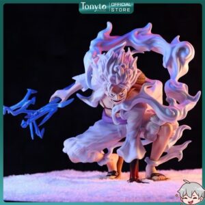 Mô Hình One Piece Luffy Gear 5 Trạng Thái Chiến Đấu Cầm Tia Sét 18cm