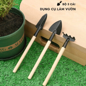 Bộ Dùng Cụ Làm Vườn Mini Tiện Lợi Gồm 3 Món
