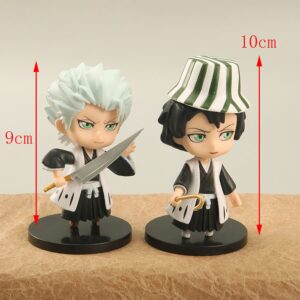 Set 6 Mô Hình Bleach - Nhân Vật Ichigo Kurosaki, Toshiro Hitsugaya, Zaraki Kenpachi, Urahara Kisuke