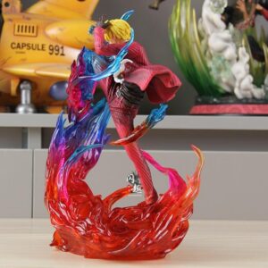 Mô Hình One Piece Sanji Cú Đá Lửa Đế Có Đèn Led 23cm