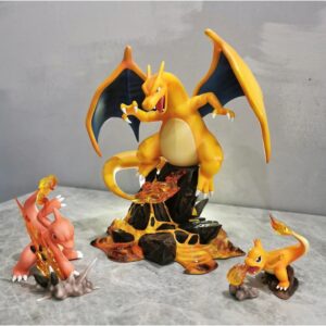 Mô Hình Pokemon Bộ 3 Rồng Lửa Charmander, Charmeleon & Charizard Evolution