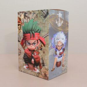 Mô Hình One Piece Luffy Gear 5 & Zoro Chibi Ngồi Trên Thùng Gỗ