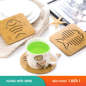Miếng Lót Nồi Cách Nhiệt Bằng Gỗ, Thiết Kế Dễ Thương