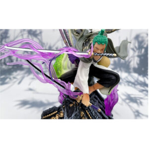 Mô Hình Roronoa Zoro Tam Kiếm Ngồi Trên Mái Nhà Cao 22cm - Mô Hình One Piece FullBox