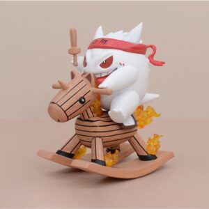 Mô Hình Pokemon Gengar, Psyduck Chibi Cưỡi Ngựa