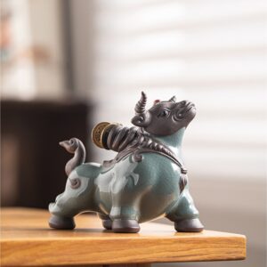 Tượng Trâu Gốm Sứ Mang Lại May Mắn, Tài Lộc