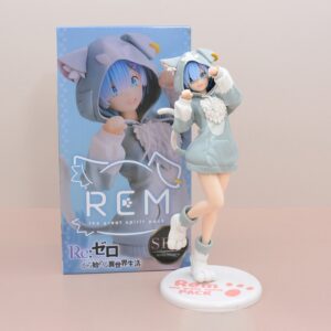 Mô Hình Re:Zero Nhân Vật Rem Ram Mặc Hoodie Anime Nữ Cute 20cm